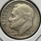 1959 Roosevelt Dime 90% Silver