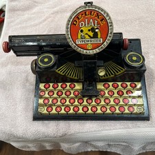 1930'S MARX DE-LUXE DIAL TYPEWRITER Tin Litho Child's Toy