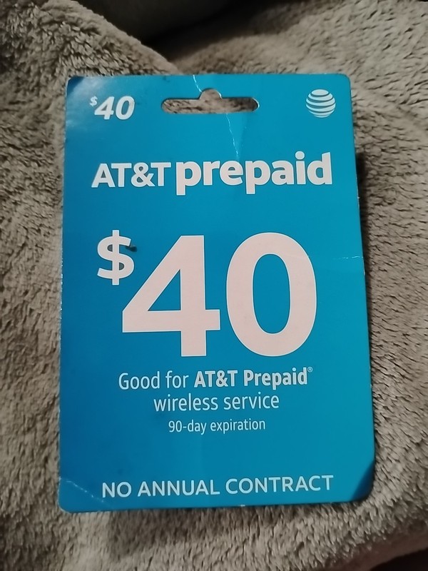 AT&T - AT&T Prepaid $40 Refill Top-Up Prepaid Card , AIR TIME  PIN / RECHARGE 