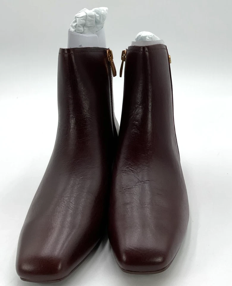 Naturalizer Raffee 女式 5 码红色皮靴 全新带盒 — 第 2/4 张图片