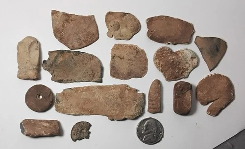 15 Civil War Relic flattened lead bullets for salvage and poker chips $12.00