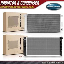 New Radiator & AC Condenser Cooling Kit for Chevrolet Malibu 2004-2008	 L4 2.2L