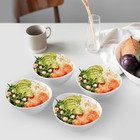 White Ceramic 4Pack Egg-Shaped Bowl Decorative Springtime Tableware for Easter — photo 2