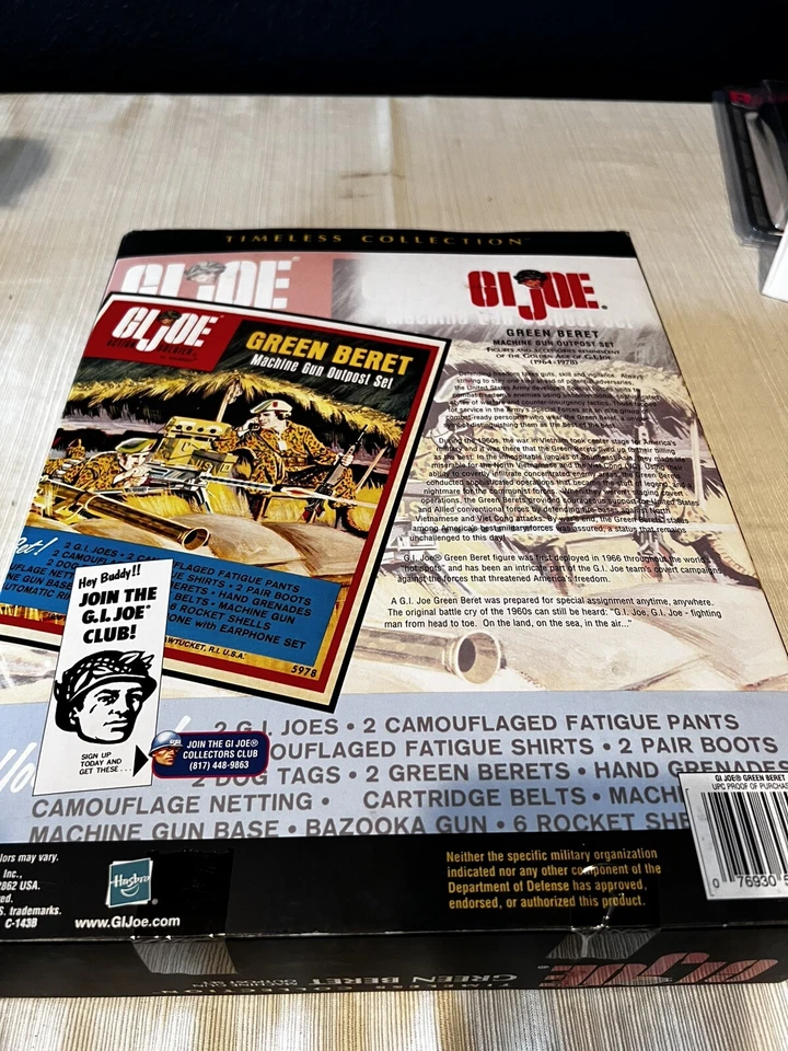 GI Joe Colección Timeless Boina Verde Ametralladora Outpost Set 53050 Nuevo de Lote Antiguo Foto 4 de 4