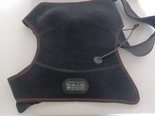 Black Portable Battery Heated  Vibration Massage Shoulder Brace Used