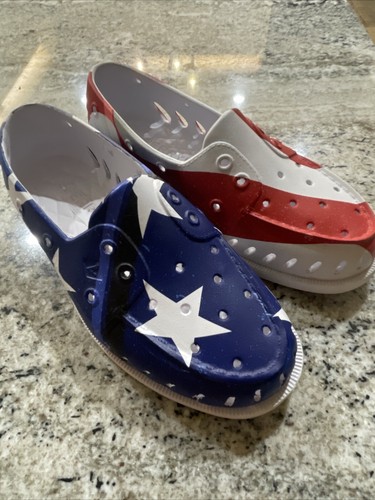 NEW Sperry Top Sider AO Float Boat Shoes American Flag Red White Blue SZ 7 Women - Picture 3 of 4
