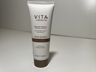 Vita Liberata Fabulous Gradual Tanning Lotion UNTINTED Travel 1.69oz 50ml Sealed