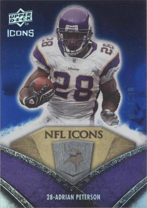 2008 Upper Deck Icons Adrian Peterson #NFL1 - 1 of 2