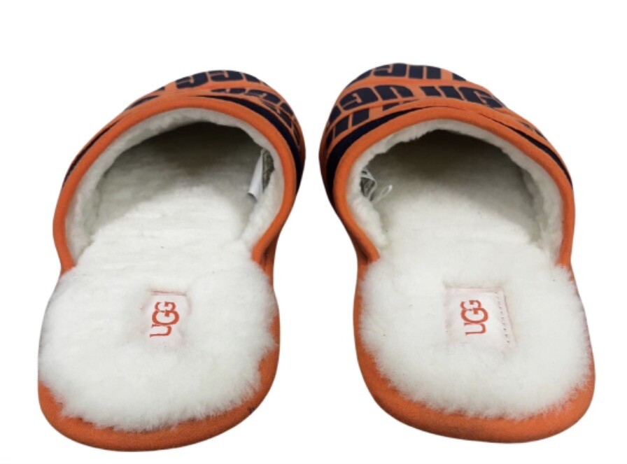 UGG SCUFF GRAPHIC NAVY ORANGE BAND SLIPPERS US SIZE 8 image 6