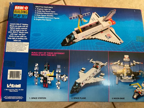 SPACE SHUTTLE LARAMI Brik-O Building Set 1991 Vintage 7940-0 W/Box Instructions - Picture 20 of 24