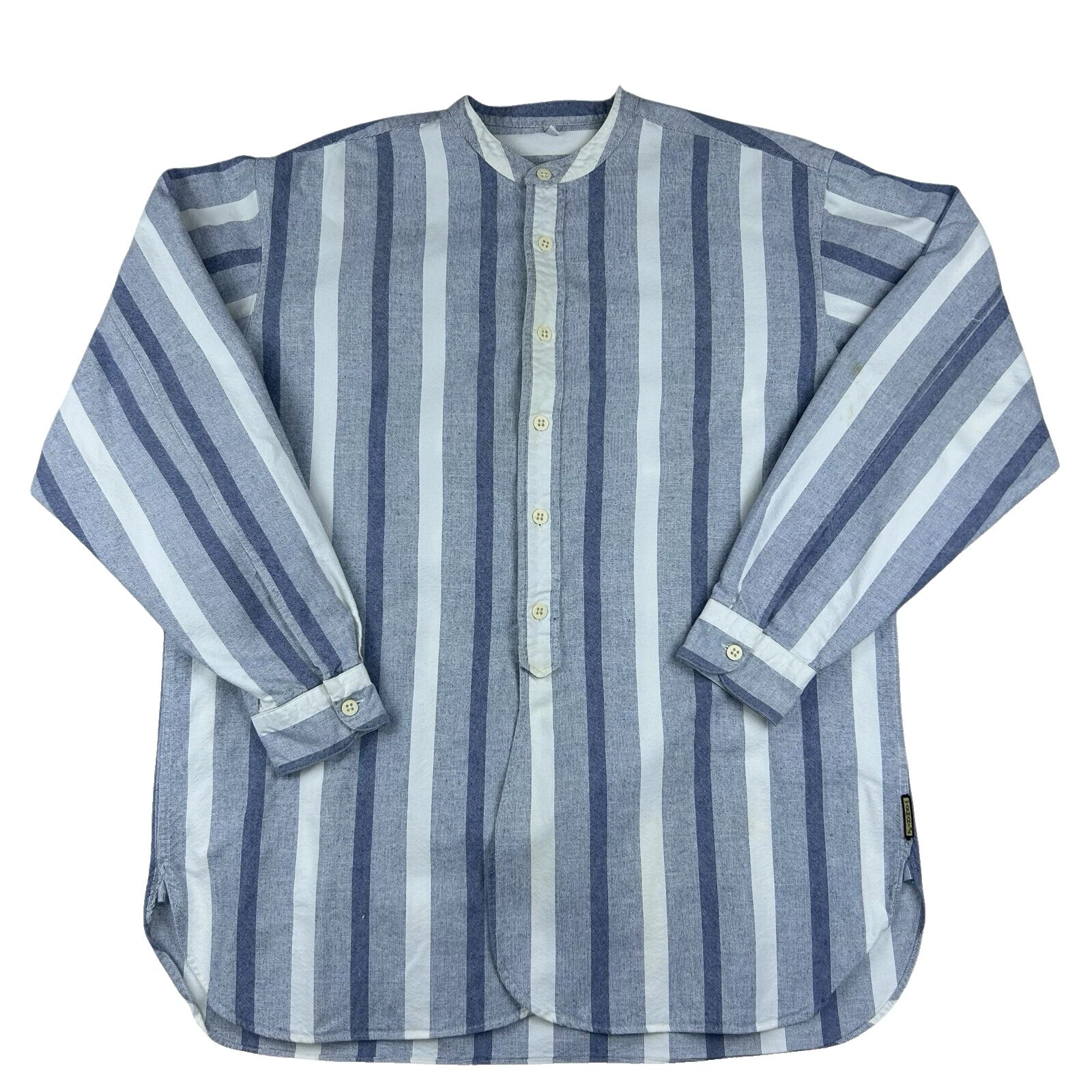 Camisas para hombre Armani informales de algodón a rayas con botones