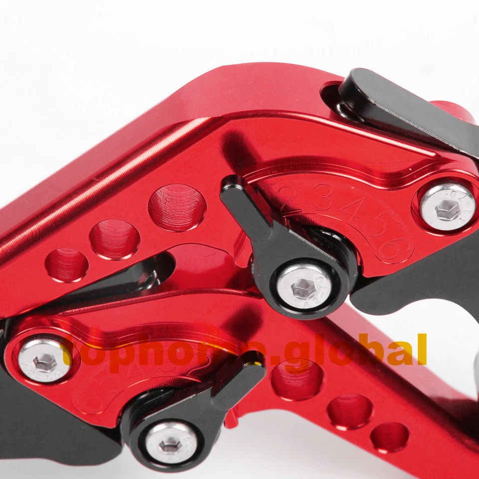 Palancas de freno de embrague corto rojas CNC para Suzuki KATANA GSX600F GSX750F 1989-2006 Foto 4 de 4