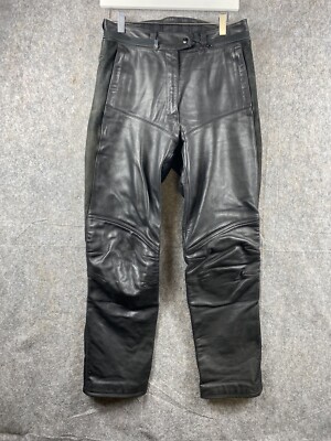 hein gericke lederhose uk 12 30 inch waist schwarz gebraucht aber noch schön..