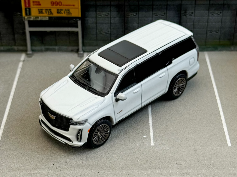 1/64 Alloy diecast car model Cadillac Escalade ESV SUV 2023