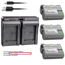 Kastar Battery USB Dual Charger for Nikon EN-EL15 EN-EL15a  Nikon 1 V1 Camera