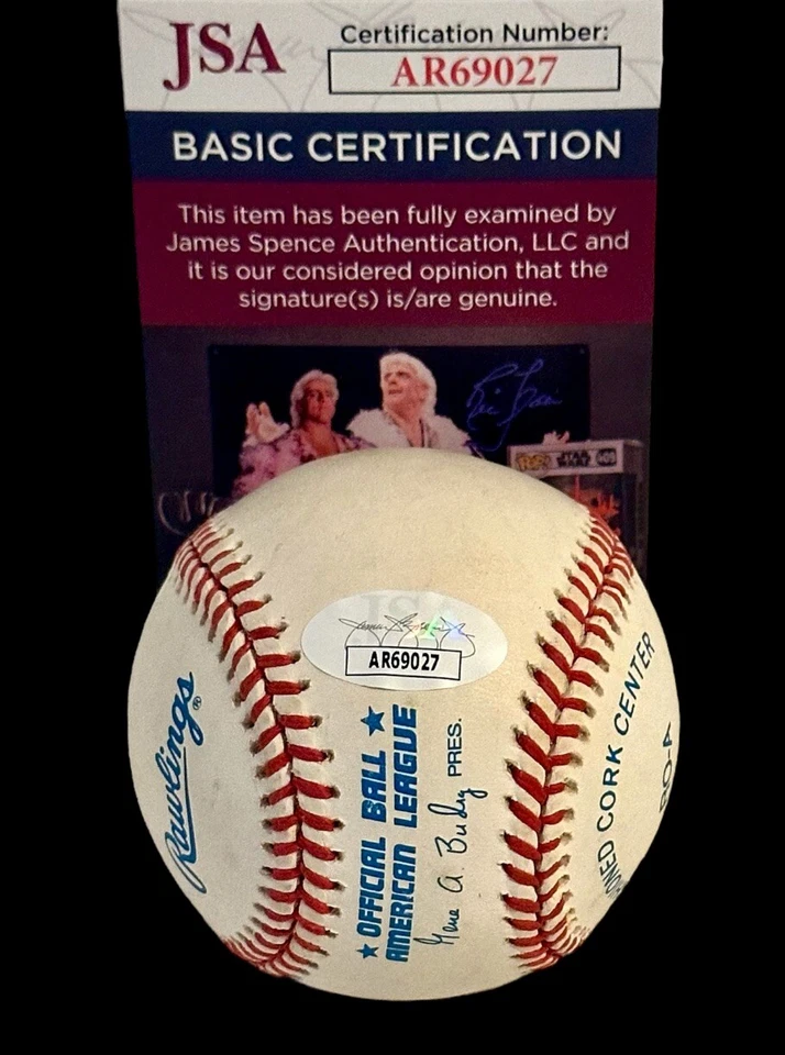 DAVID CONE AUTOGRAPHED SIGNED OALB BASEBALL JSA CERT NY YANKEES METS ROYALS - Image 3 of 3