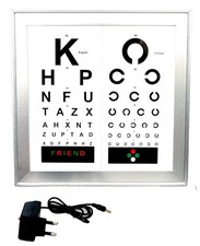 LED Vision Chart with 2 Languages
