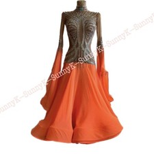 jz Handmade Women Samba Ballroom Swing Salsa Rumba Latin Dance Dress RHYTHM