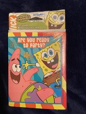 SPONGEBOB SQUAREPANTS Buddies INVITATIONS and THANK YOUS (8ct ea.)