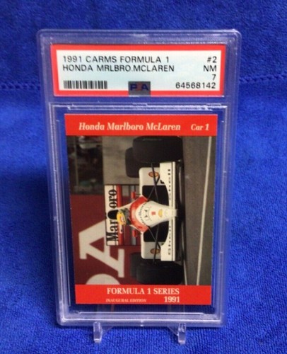 1991 CARMS FORMULA 1 AYRTON SENNA - HONDA MARLBORO McLAREN #2 - PSA 7 (NM) - Picture 3 of 5
