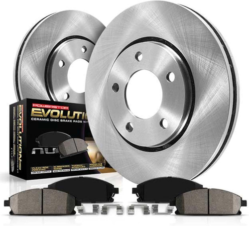 KOE6520 Rear Brake Kit with Brake Rotors and Ceramic Brake Pads for 2013-2018 Es