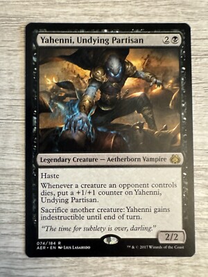 MTG Yahenni, Undying Partisan Aether Revolt 074/184 Rare74 AER Magic Vampire LP