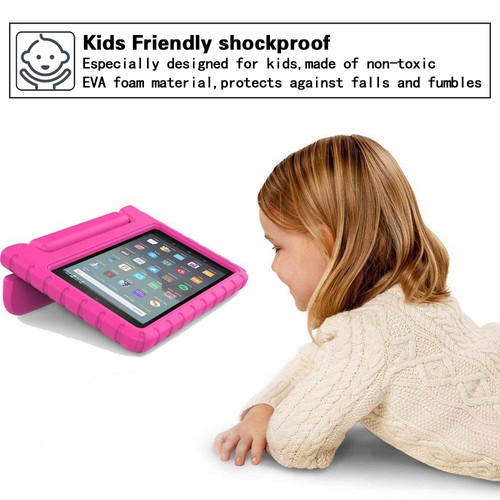Kid Safe ShockProof EVA Handle Stand Cover Case Fit Amazon Fire HD 8/8 12th 2024 - Picture 6 of 13