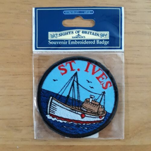 Insigne patch/tissu ST. Ives Cornouailles - souvenir de voyage touristique - Royaume-Uni - Photo 1/2