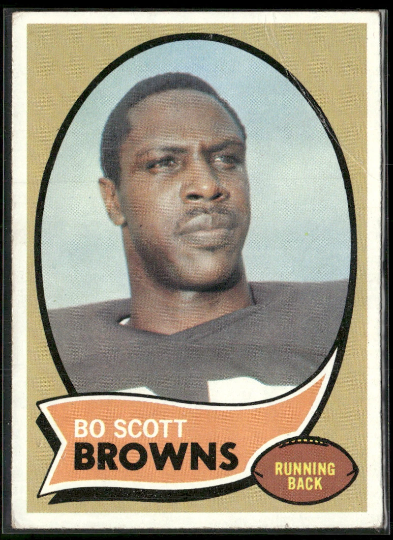 1970 Topps Bo Scott #117 - Cleveland Browns Star - Vintage NFL Card