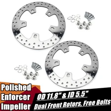 11.8" Front Brake Enforcer Rotors Bolt for Harley Touring Road King Street Glide