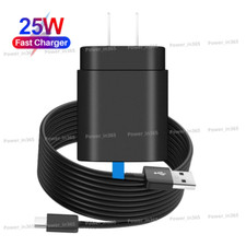 25W USB C Fast Charger Wall Plug Power Adapter USB C Cable For Android Samsung