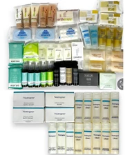 57 Hotel Travel Bottles Hair Body Neutrogena, Eartherapy, Guild Pepper, Giovanni