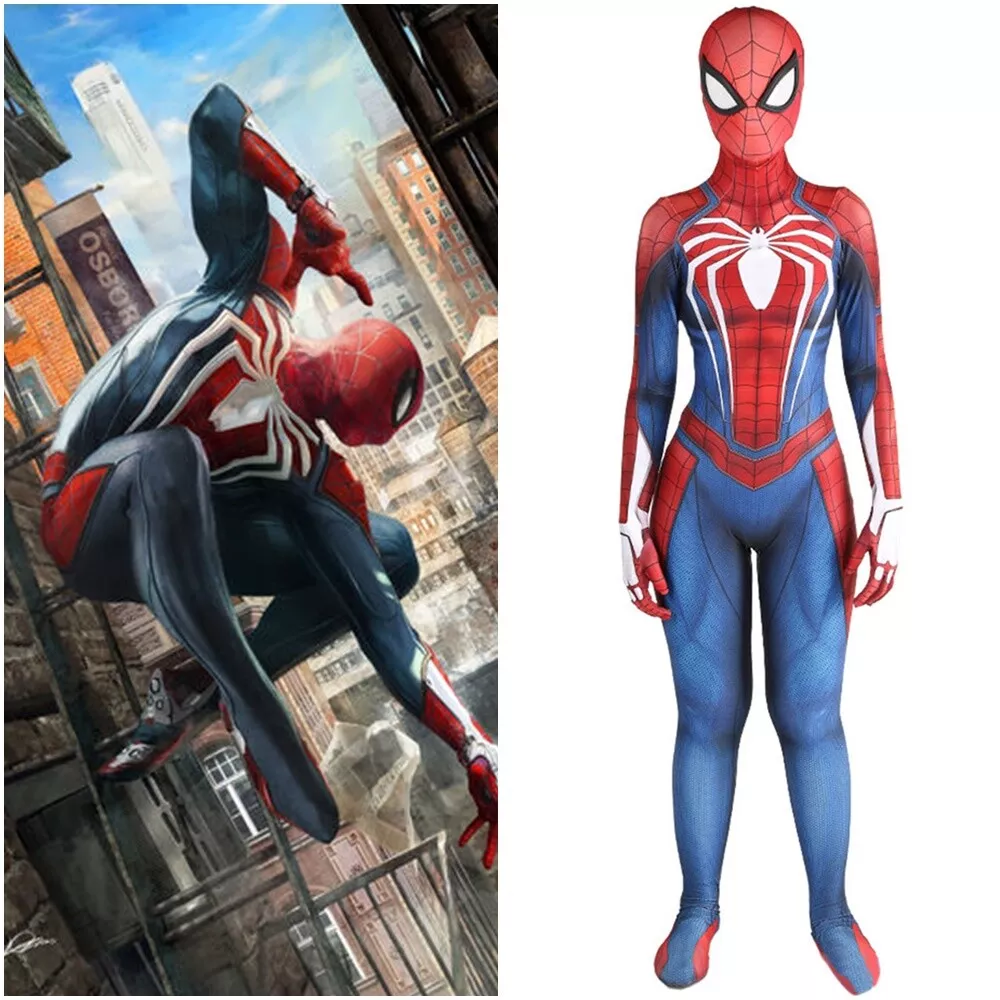 Traje Cosplay de Homem Aranha Avançado Lycra Spandex Adultos