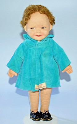 RARE VINTAGE CHAD VALLEY CHEEKY BOY DOLL 38cm c1930