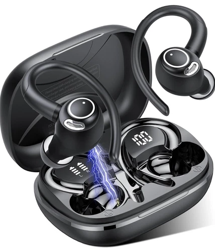 Jesebang Wireless Earbuds, Bluetooth 5.3 Headphones, 2024 40HWater,Sweatproof 