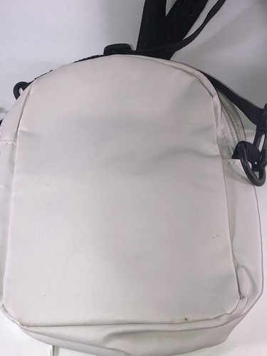 Bandolera Lona Cartera Zapato Negro Blanco Zapatilla con Cordones Bolso Patineta - Imagen 4 de 6
