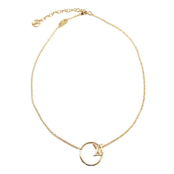 Designer Louis Necklace Gold