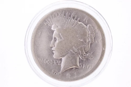 1921 Peace Dollar Coin $1 90% Silver Good - coin is not certified
