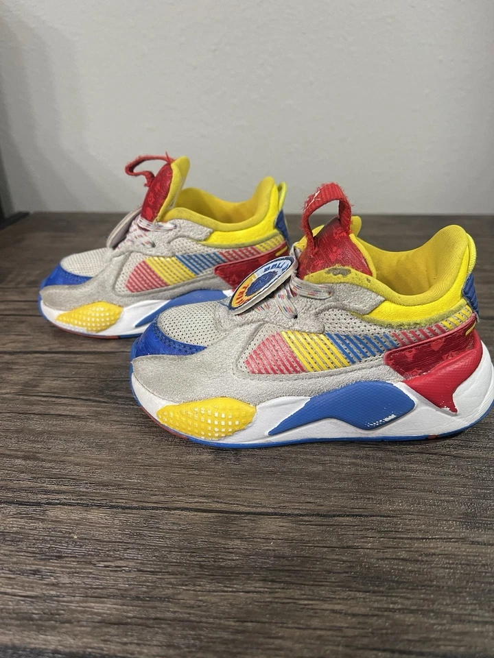 PUMA x PAW Patrol RS-X Toddler Shoes Size 6C Multicolor Red Blue Yellow Sneakers - Image 3 of 4