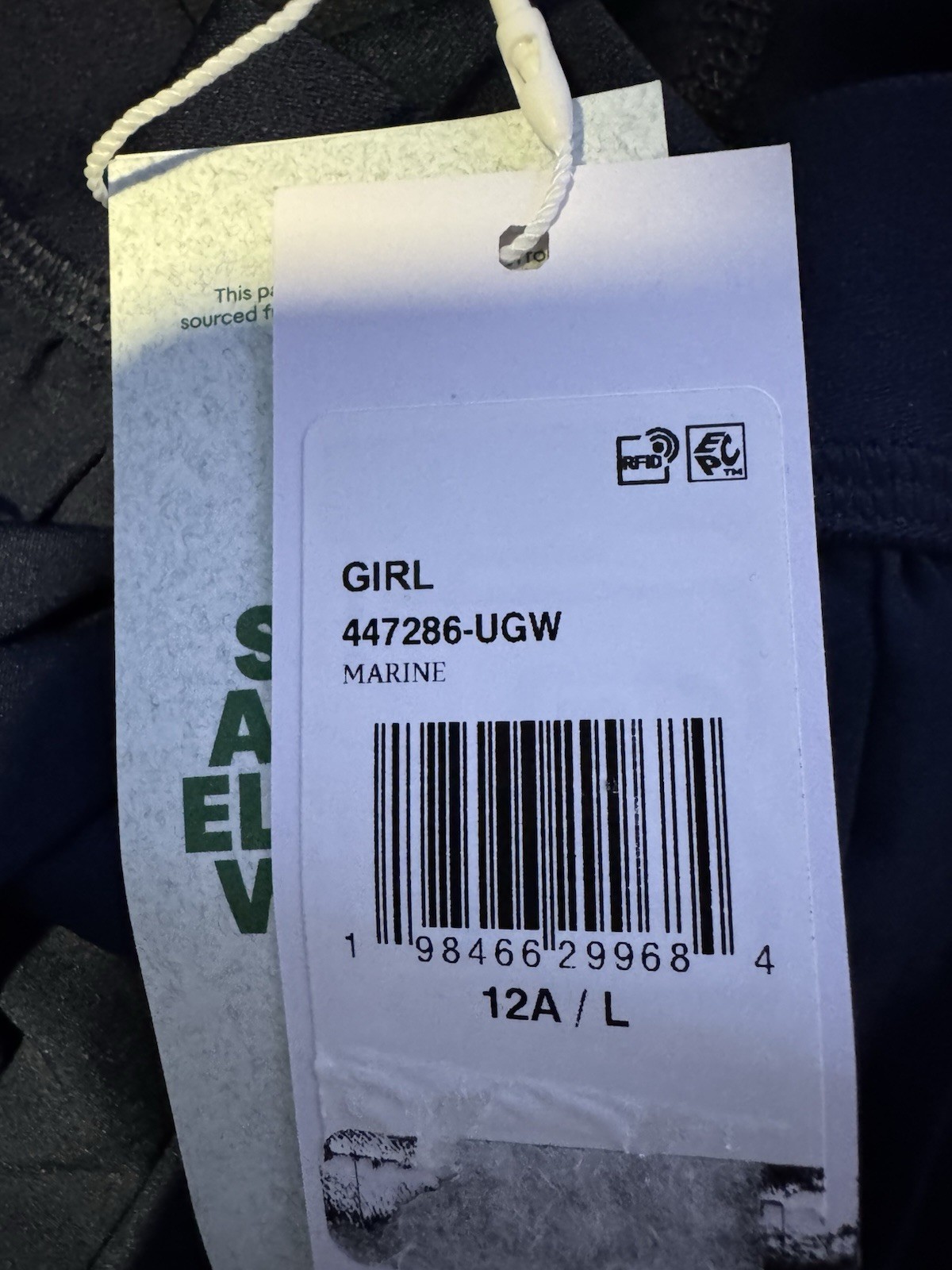 NWT Girls 12 / Large Lacoste Sport Navy Blue Size Large Ruffled Athletic Skirt thumbnail 5