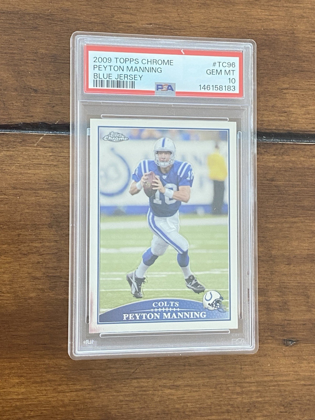 2009 Topps Chrome Football PEYTON MANNING #TC96 PSA 10