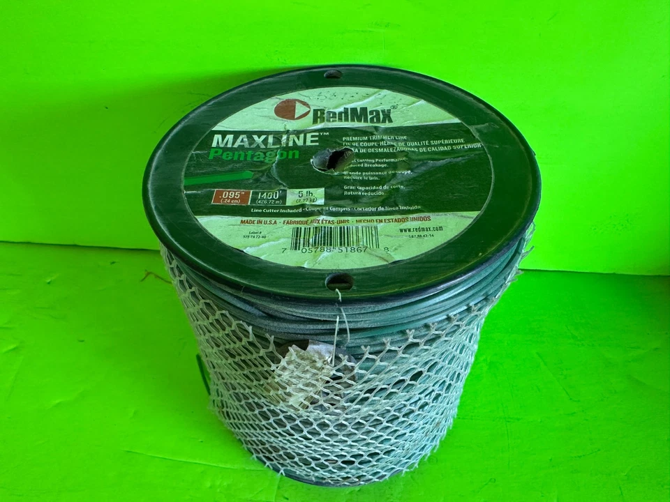 RedMax MaxLine Pentagon .095″ Trimmer Line – 5 lb (≈ 1,400 ft) OEM 587884214 - Image 3 of 3