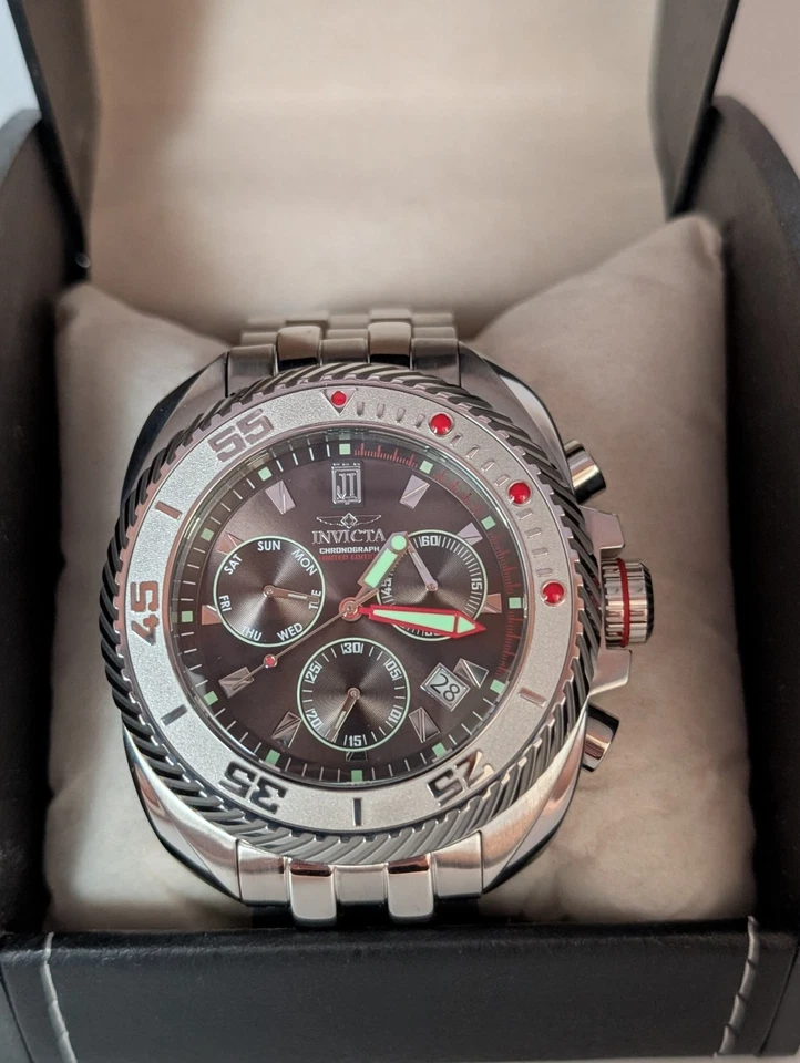 Мужские кварцевые многофункциональные часы Invicta 26418 Jason Taylor черный циферблат никогда не носились - Изображение 2 из 4