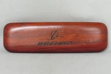 (1) Vintage Wooden BOEING AIRCRAFT Pen Presentation Case (VG) (no pen)
