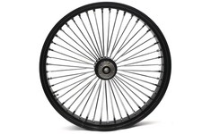 30 Inch X 4.0 Inch King Spoke Front Wheel Black For Harley-davidson