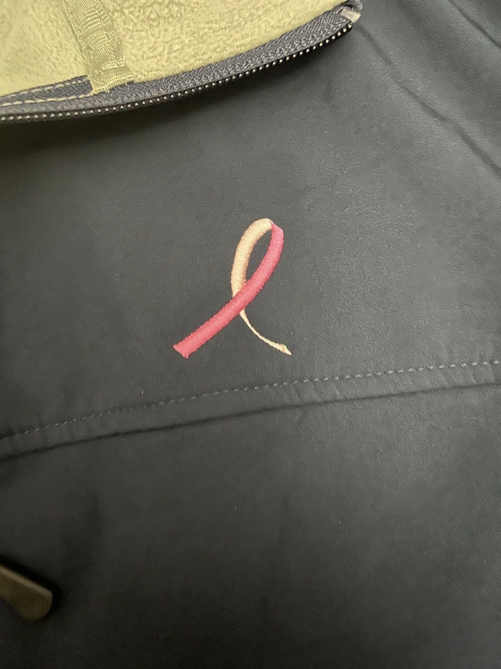 Devon and Jones “Breast Cancer” awareness full zip windbreaker jacket, Unisex M. - Image 4 of 4