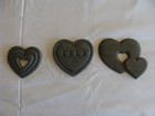 Burwood Hearts 1987 Set 3 Wall Hanging Country Blue  Home Interiors Vintage — photo 1