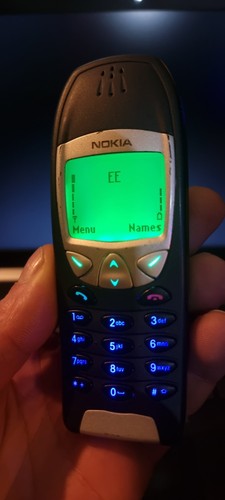 Rare Vintage Nokia 6210 (Finland) Upgrade Lights Green Display Blue Keypad.π - Afbeelding 2 van 10