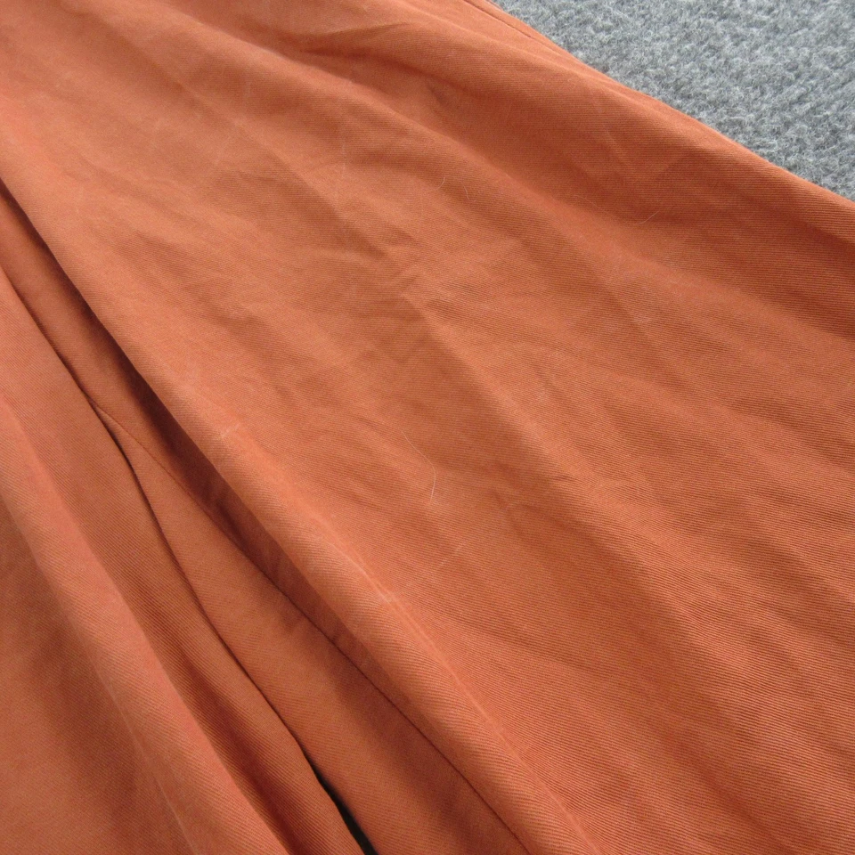 Marine Layer Jumpsuit Womens XS Rust Orange Short Sleeve Wide Leg Utility Belted - Image 4 of 4