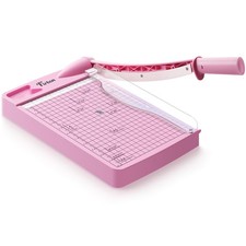 12" Guillotine Paper Cutter, Heavy Duty 12-Sheet Capacity Trimmer for Cardsto...
